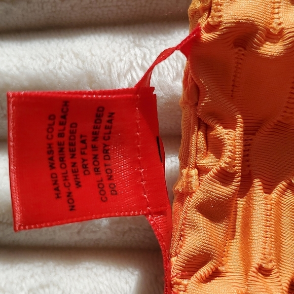 Orange Textured Jumpsuit - Picture 7 of 10